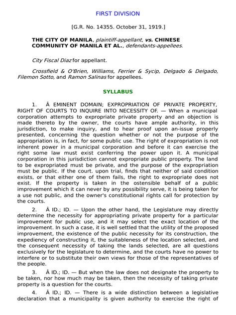 City of manila v chinese community of manila .